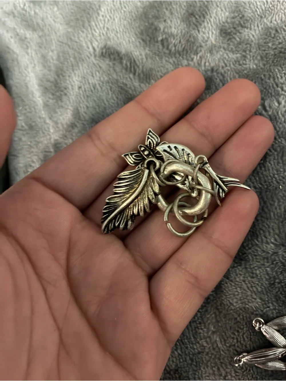 Antique Silver Charm Cluster